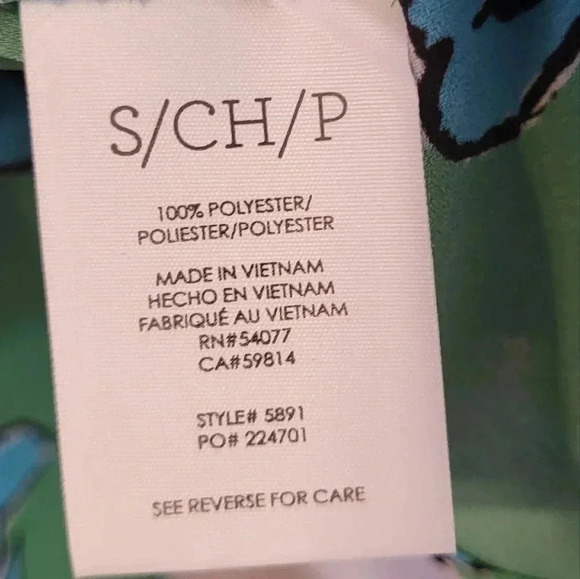 Cabi Kelly Green Go to Painters Smock Button Down Floral Oversized Blouse(S) - Picture 12 of 13